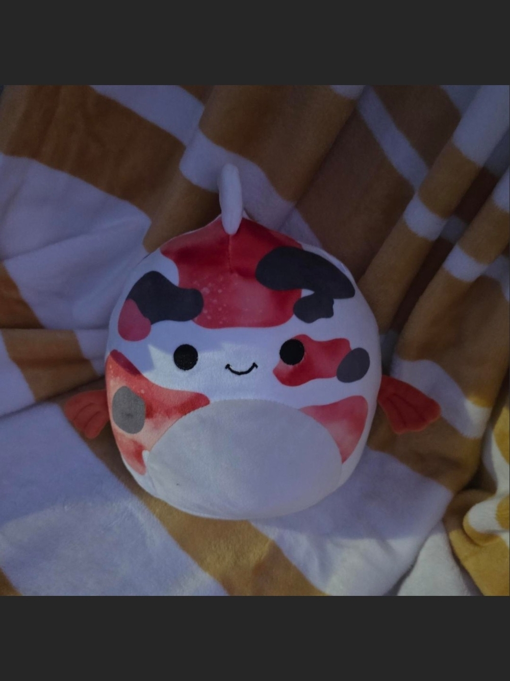 Squishmallows Red, White, and Black Koi Plush Toy